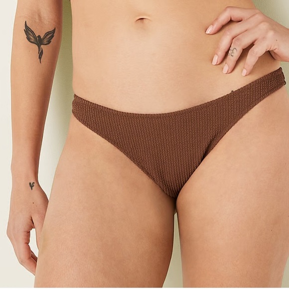 PINK women’s Crinkle Brazilian Bikini Bottom size XXL NEW - Picture 7 of 7